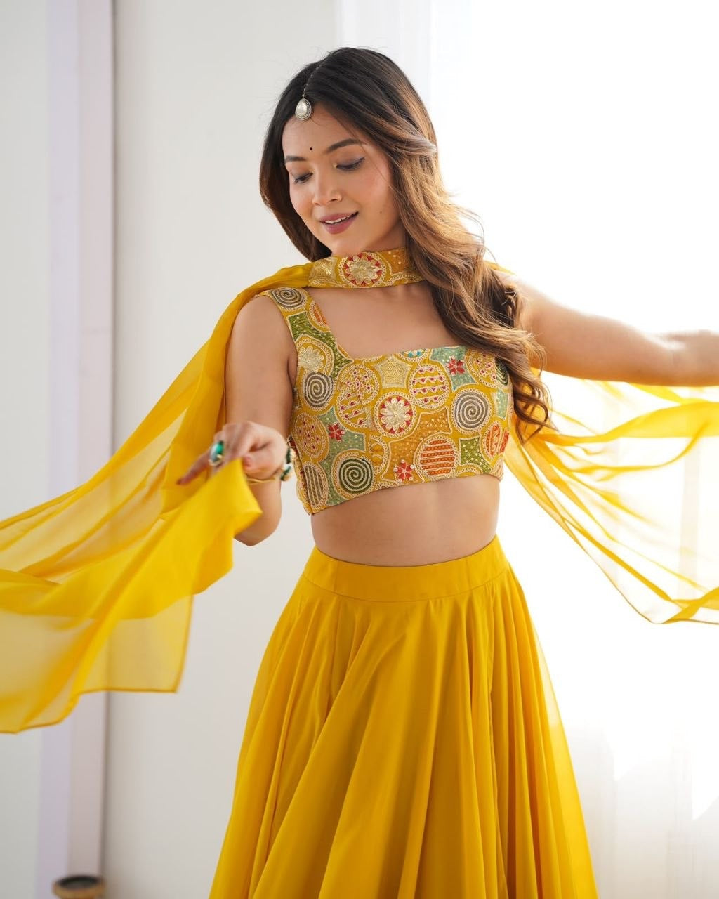 Lehenga collection "Roukmani" - Jaune