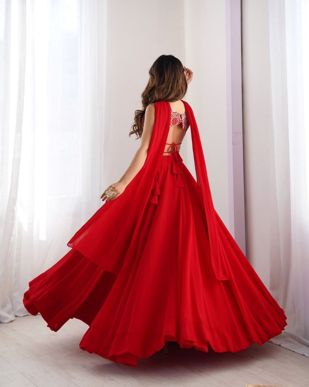Lehenga collection "Roukmani" - Rouge