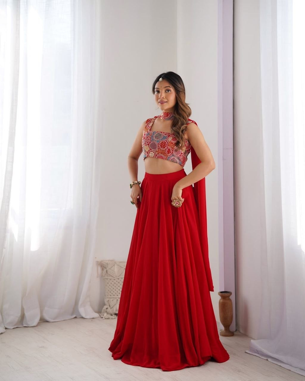 Lehenga collection "Roukmani" - Rouge