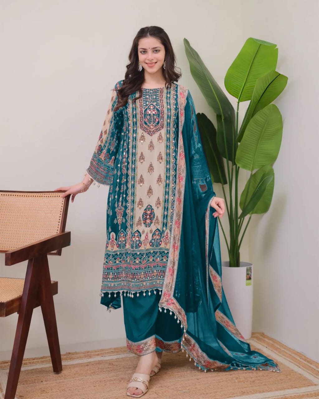 Punjabi Collection "Jaïpuri" - Bleu