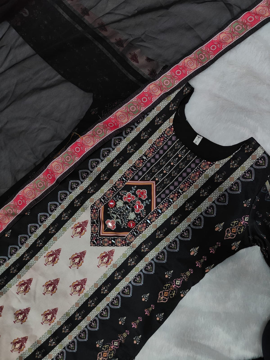 Punjabi Collection "Jaïpuri" - Noir