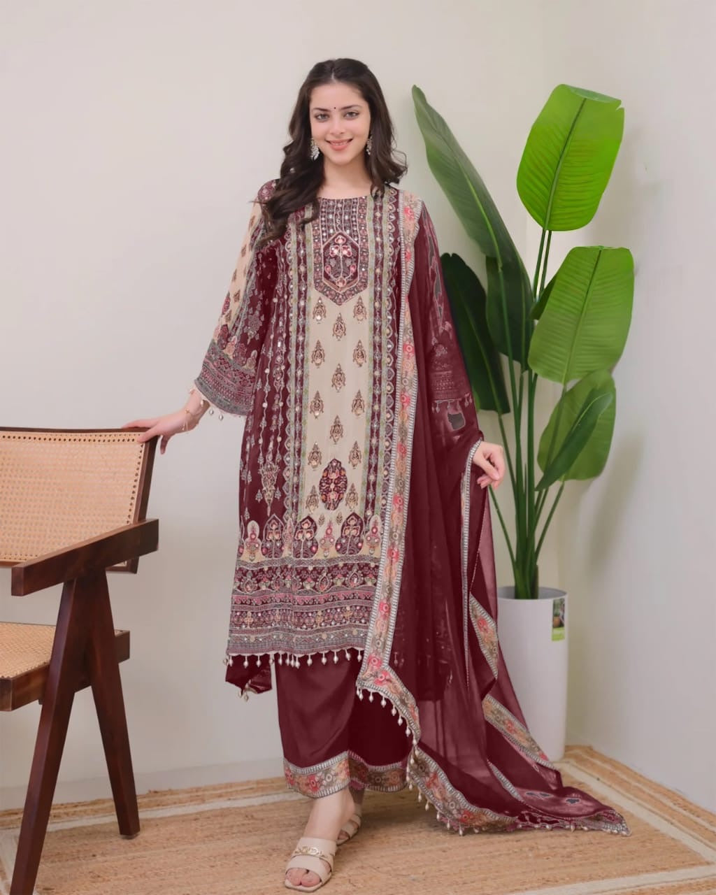 Punjabi Collection "Jaïpuri" - Bordeaux