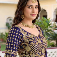 Lehenga collection "Dipriya" - Bleu marine