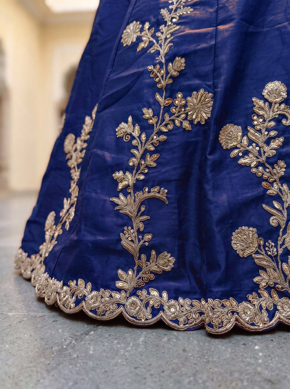 Lehenga collection "Dipriya" - Bleu marine