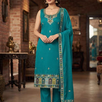 Punjabi "Amaya" - Bleu turquoise
