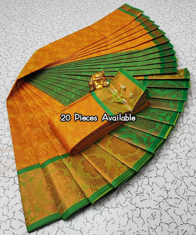 Sari Dharini - Jaune/vert