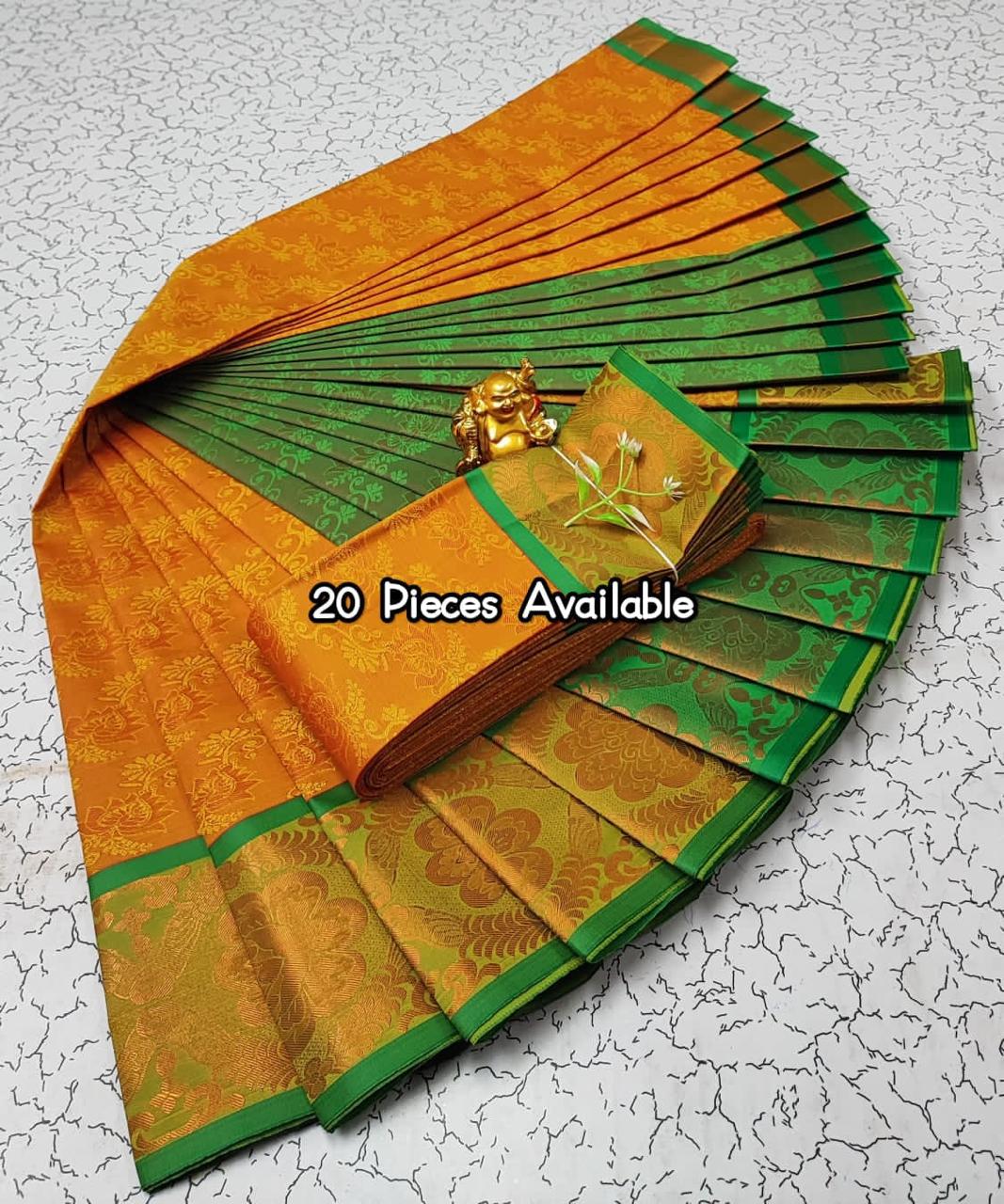 Sari Dharini - Jaune/vert