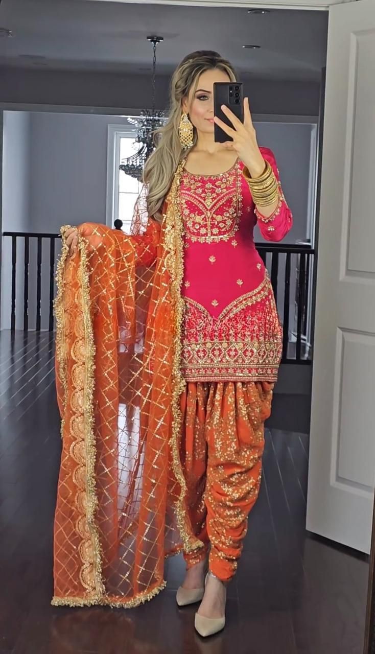 Dhoti "Salwari" - Orange