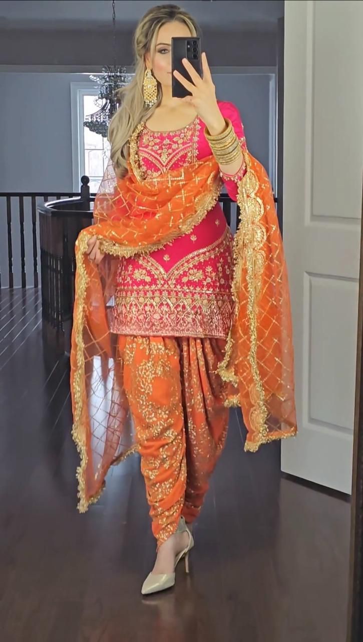 Dhoti "Salwari" - Orange