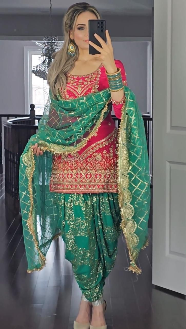 Dhoti "Salwari" - Vert