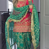 Dhoti "Salwari" - Vert