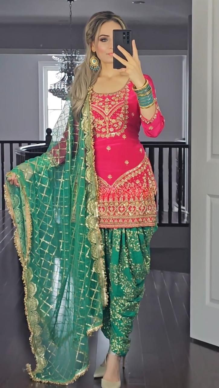 Dhoti "Salwari" - Vert