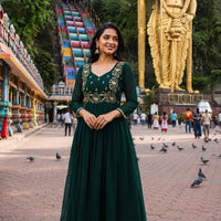 Anarkali/Robe Collection "Tina" - Vert