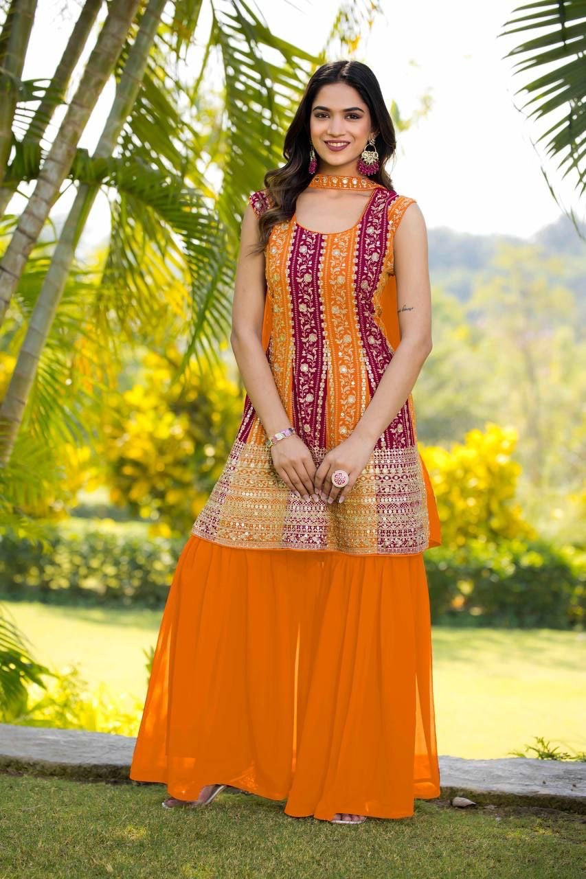 Punjabi Collection "Sanaya" - Orange