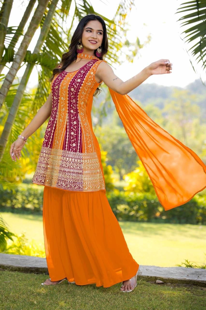 Punjabi Collection "Sanaya" - Orange