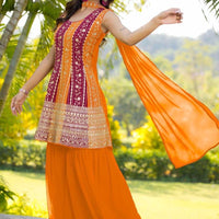 Punjabi Collection "Sanaya" - Orange