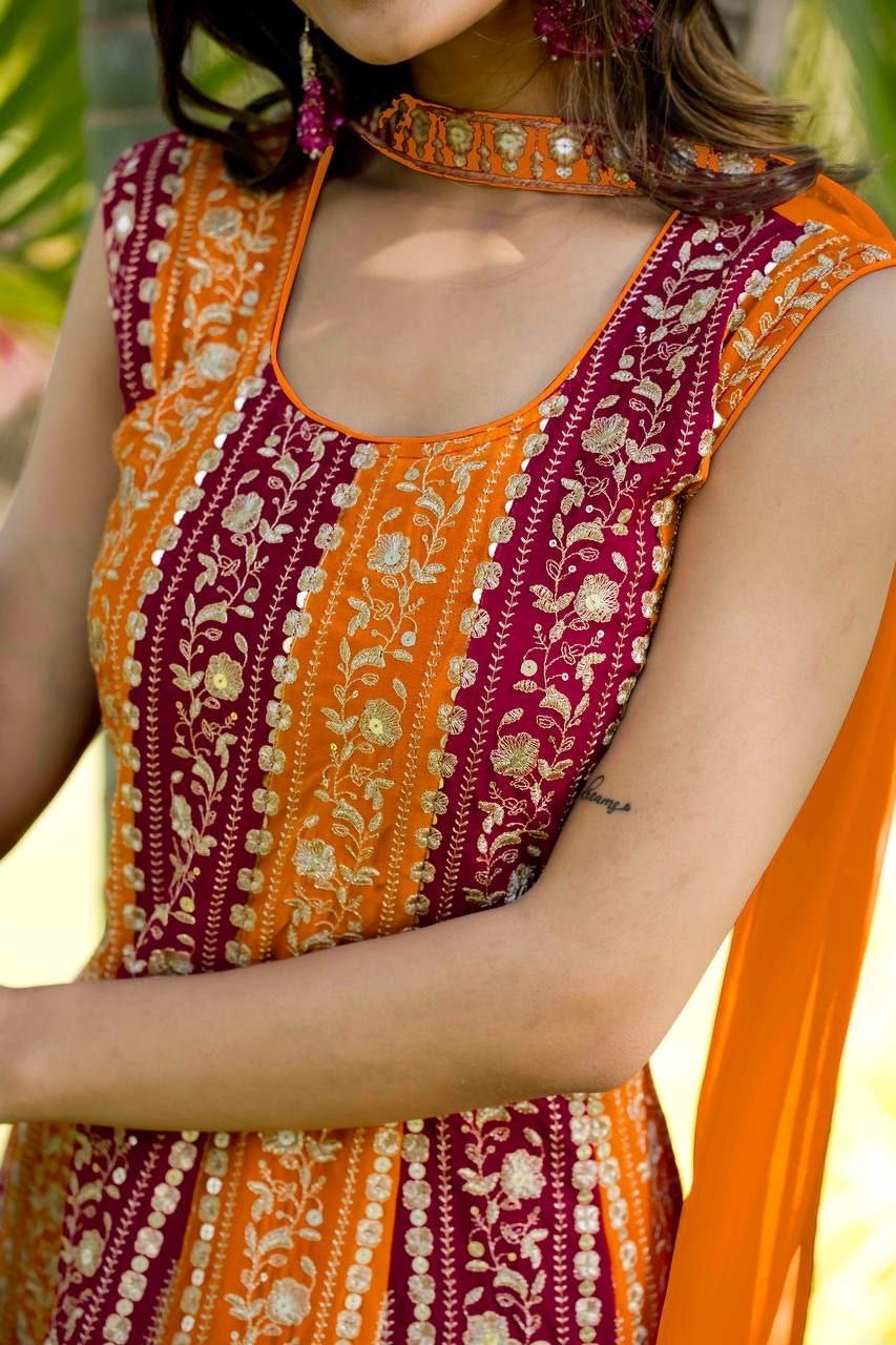 Punjabi Collection "Sanaya" - Orange
