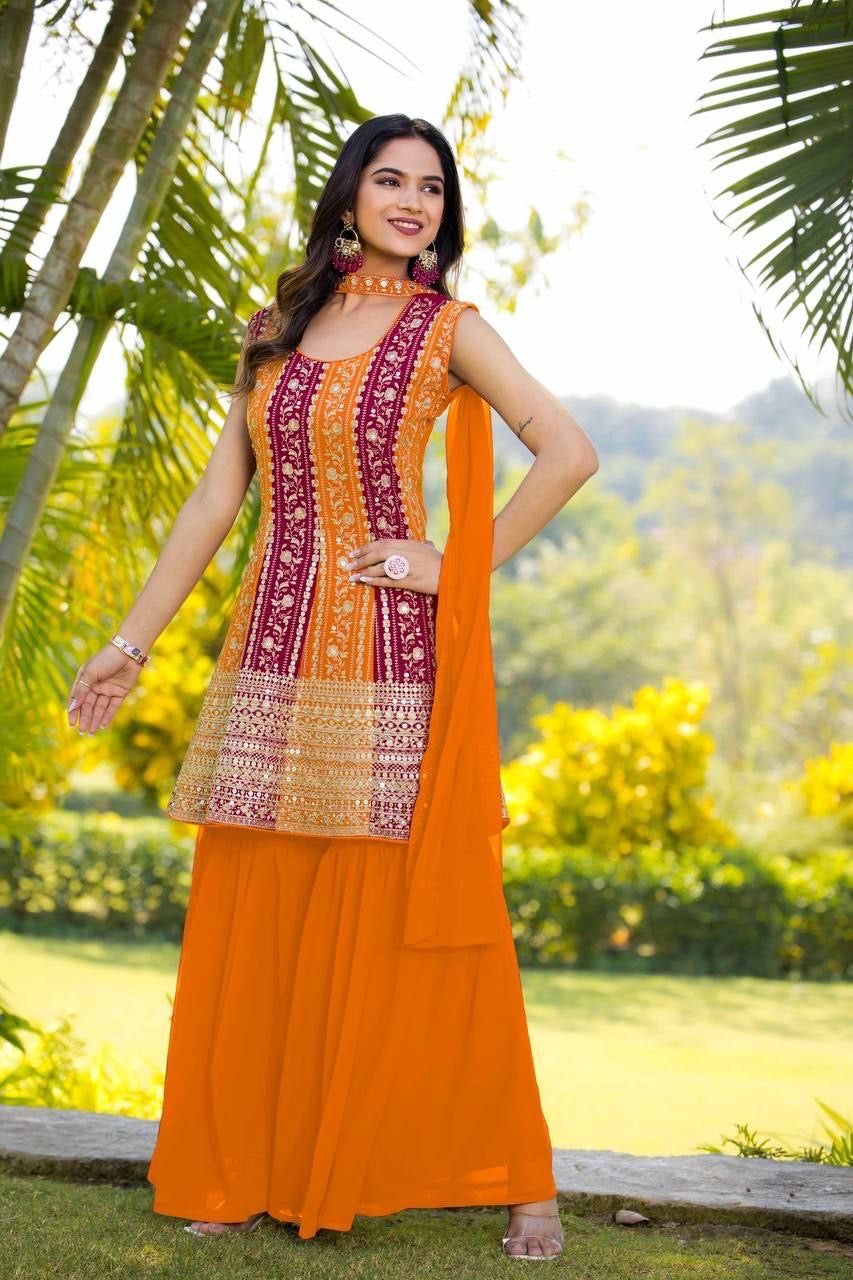 Punjabi Collection "Sanaya" - Orange