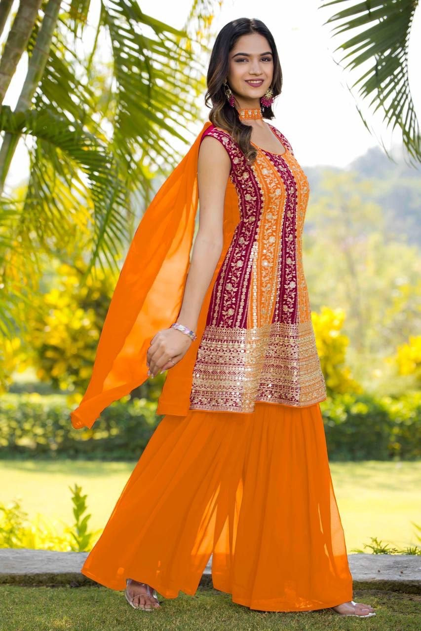 Punjabi Collection "Sanaya" - Orange