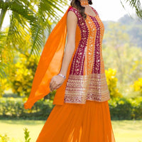 Punjabi Collection "Sanaya" - Orange