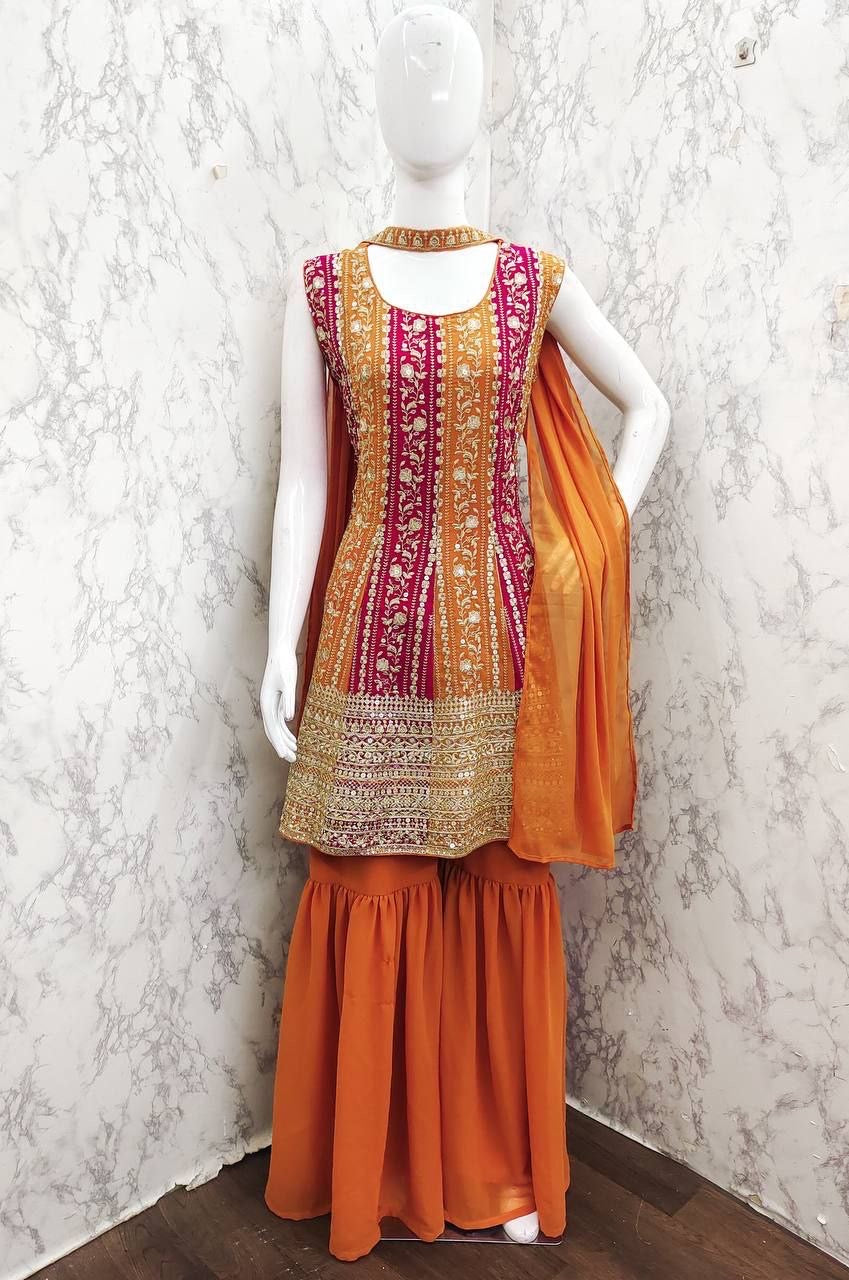 Punjabi Collection "Sanaya" - Orange