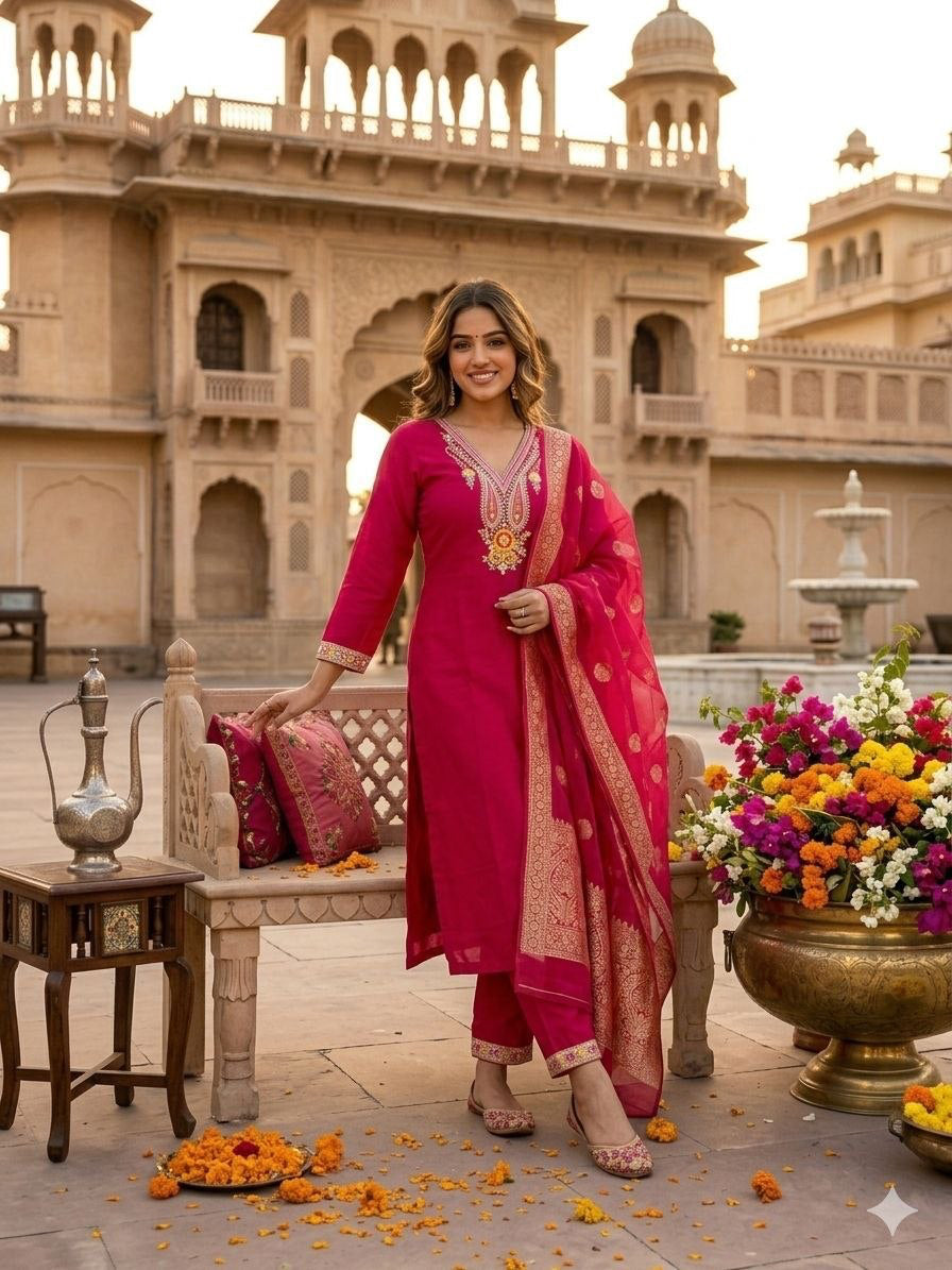 Punjabi "Daneeka" - Rose fuschia