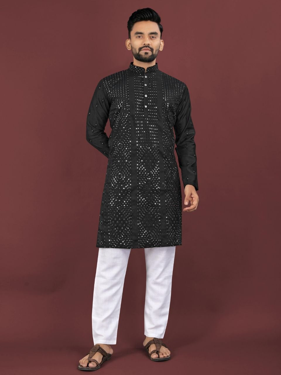 Kurta "Sharuk" - Noir
