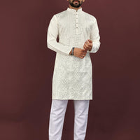 Kurta "Sharuk" - Blanc cassé