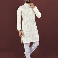 Kurta "Sharuk" - Blanc cassé
