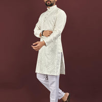 Kurta "Sharuk" - Blanc cassé