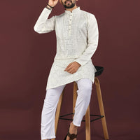 Kurta "Sharuk" - Blanc cassé