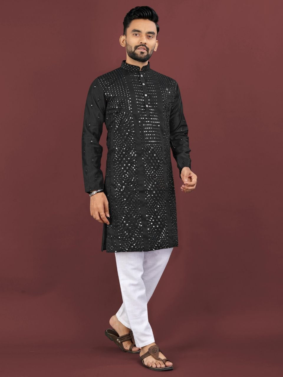 Kurta "Sharuk" - Noir