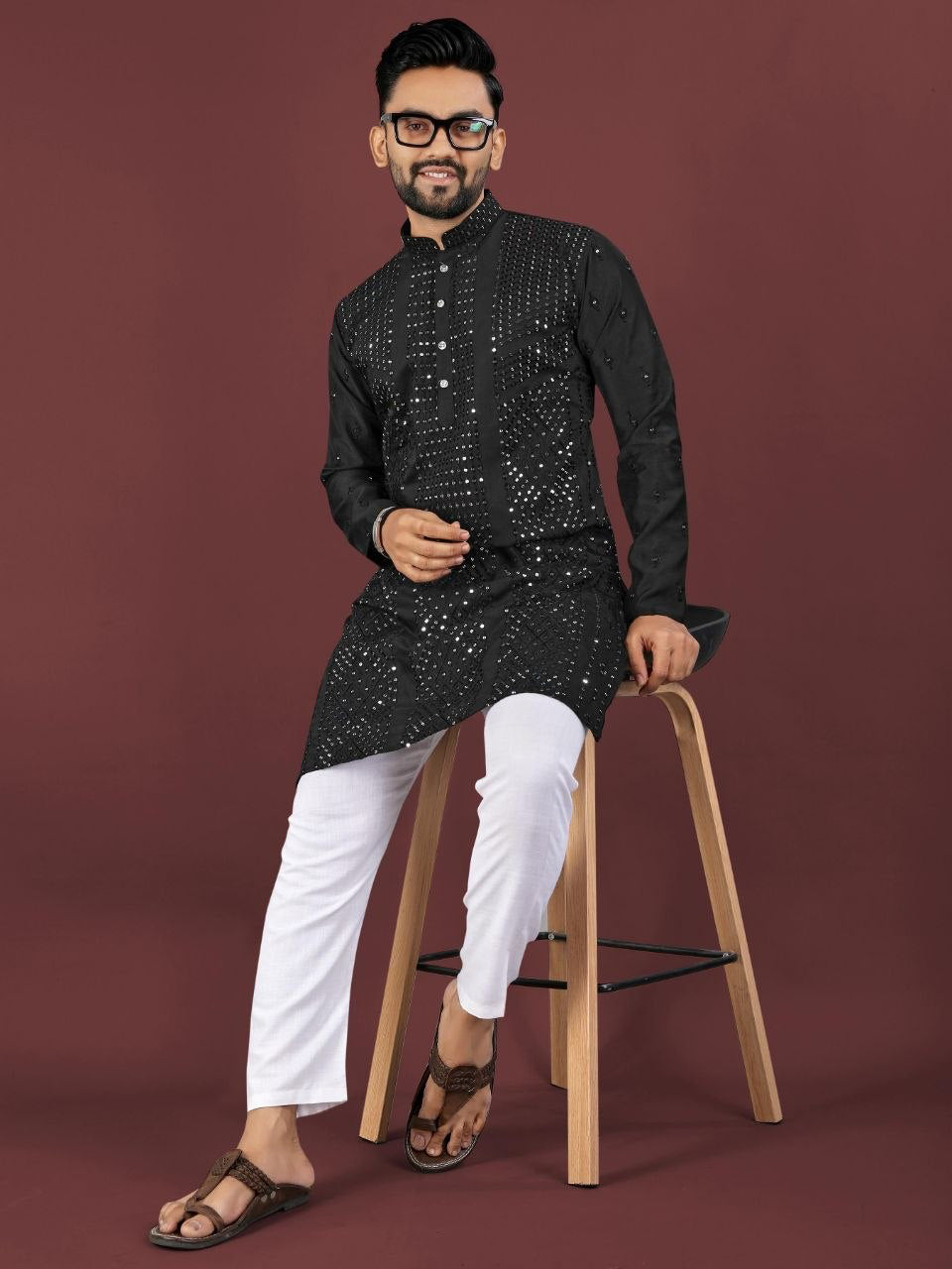 Kurta "Sharuk" - Noir