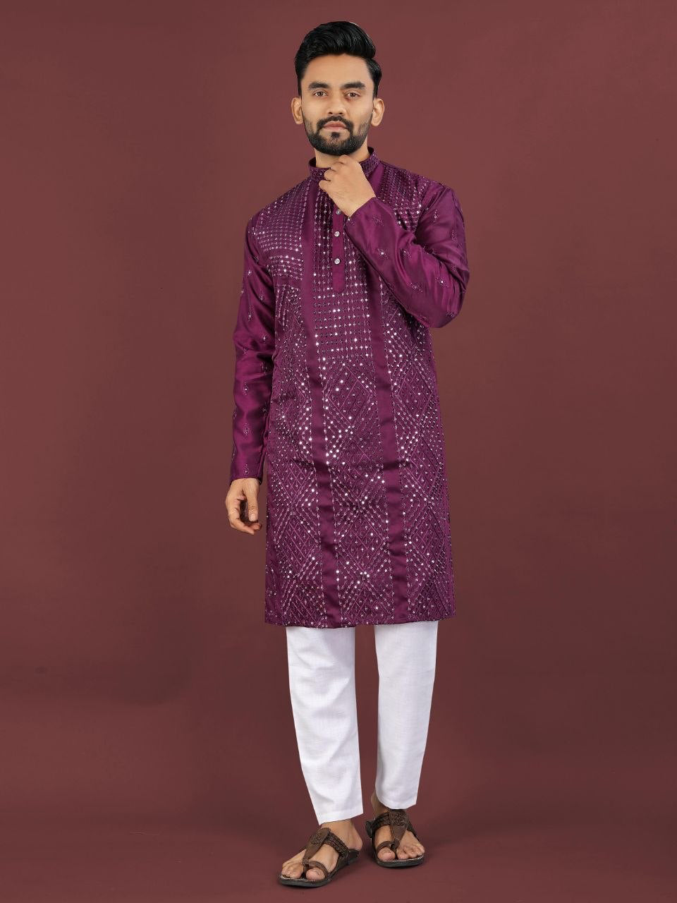 Kurta "Sharuk" - Prune