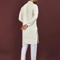 Kurta "Sharuk" - Blanc cassé