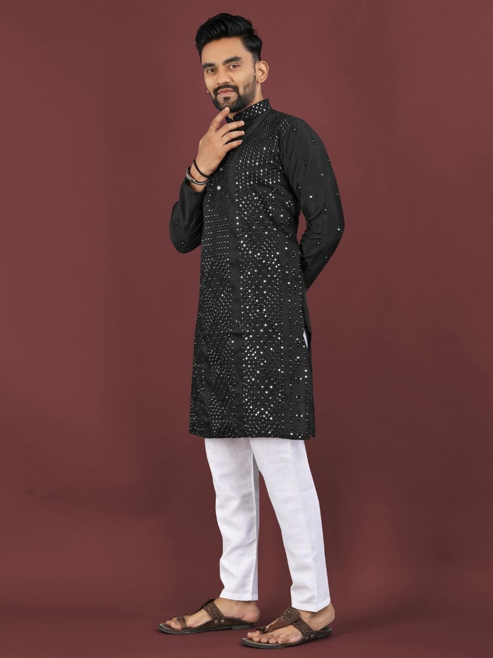 Kurta "Sharuk" - Noir
