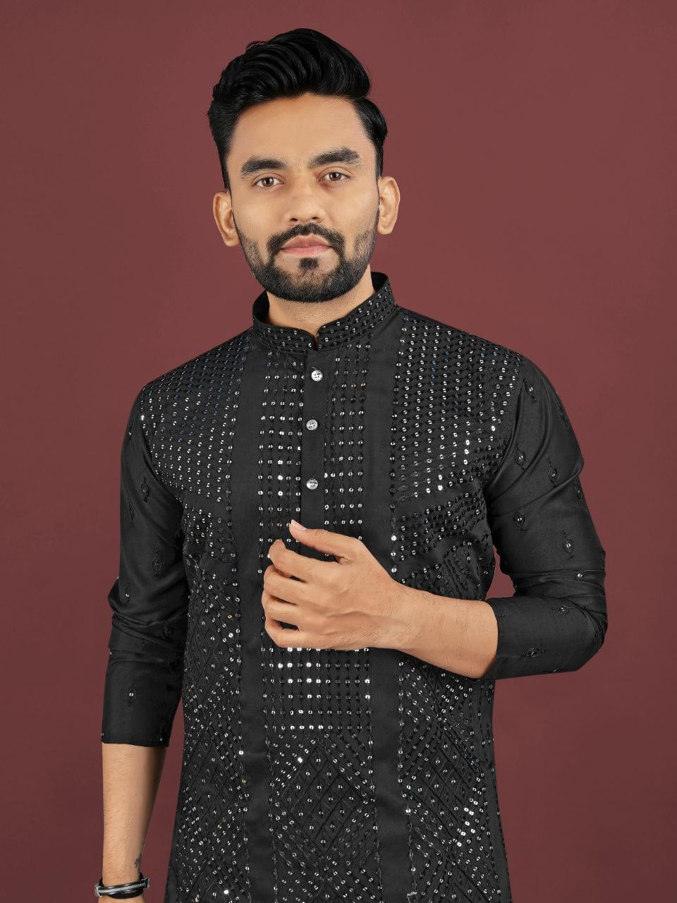 Kurta "Sharuk" - Noir