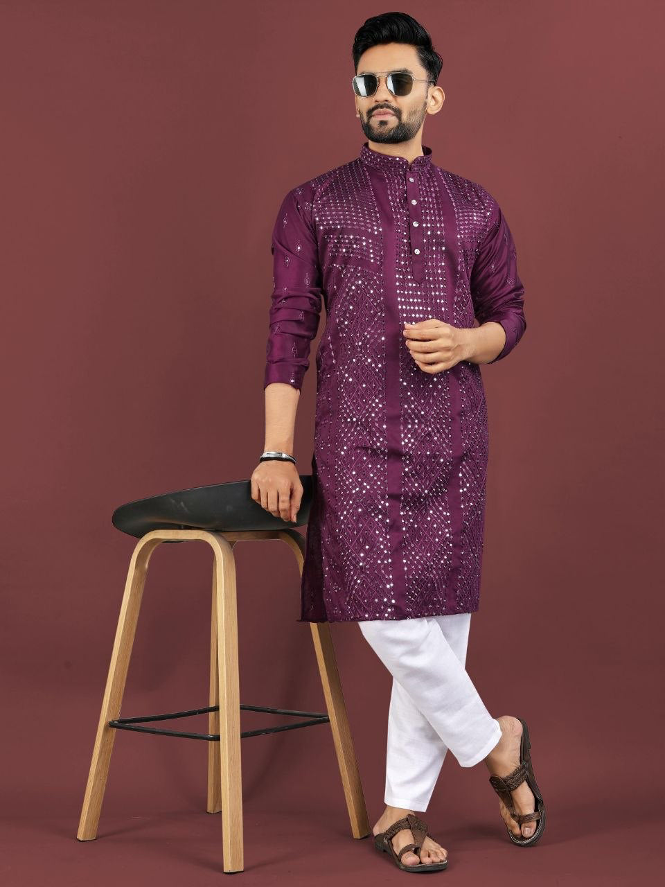 Kurta "Sharuk" - Prune