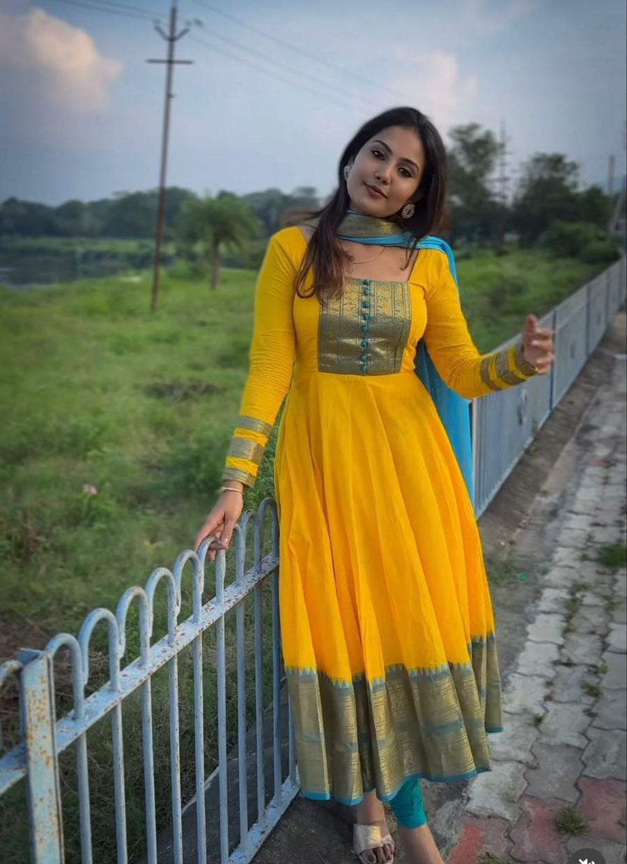 Anarkali Collection "Anika" - Jaune