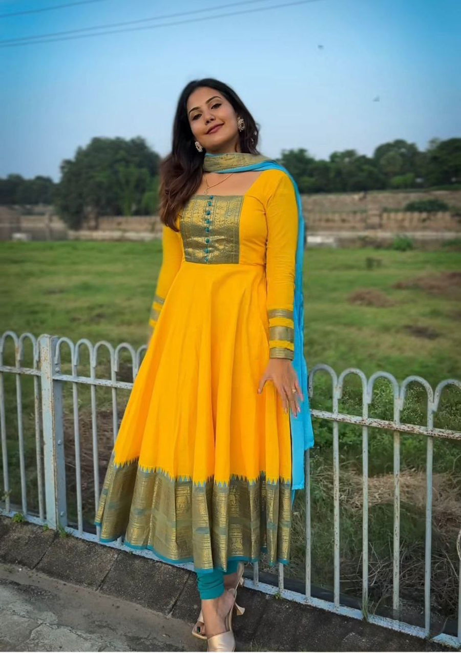 Anarkali Collection "Anika" - Jaune