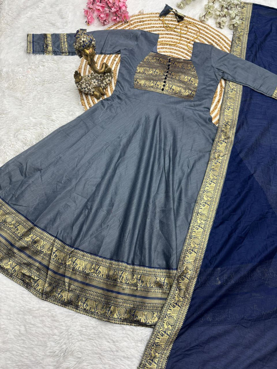Anarkali Collection "Anika" - Gris
