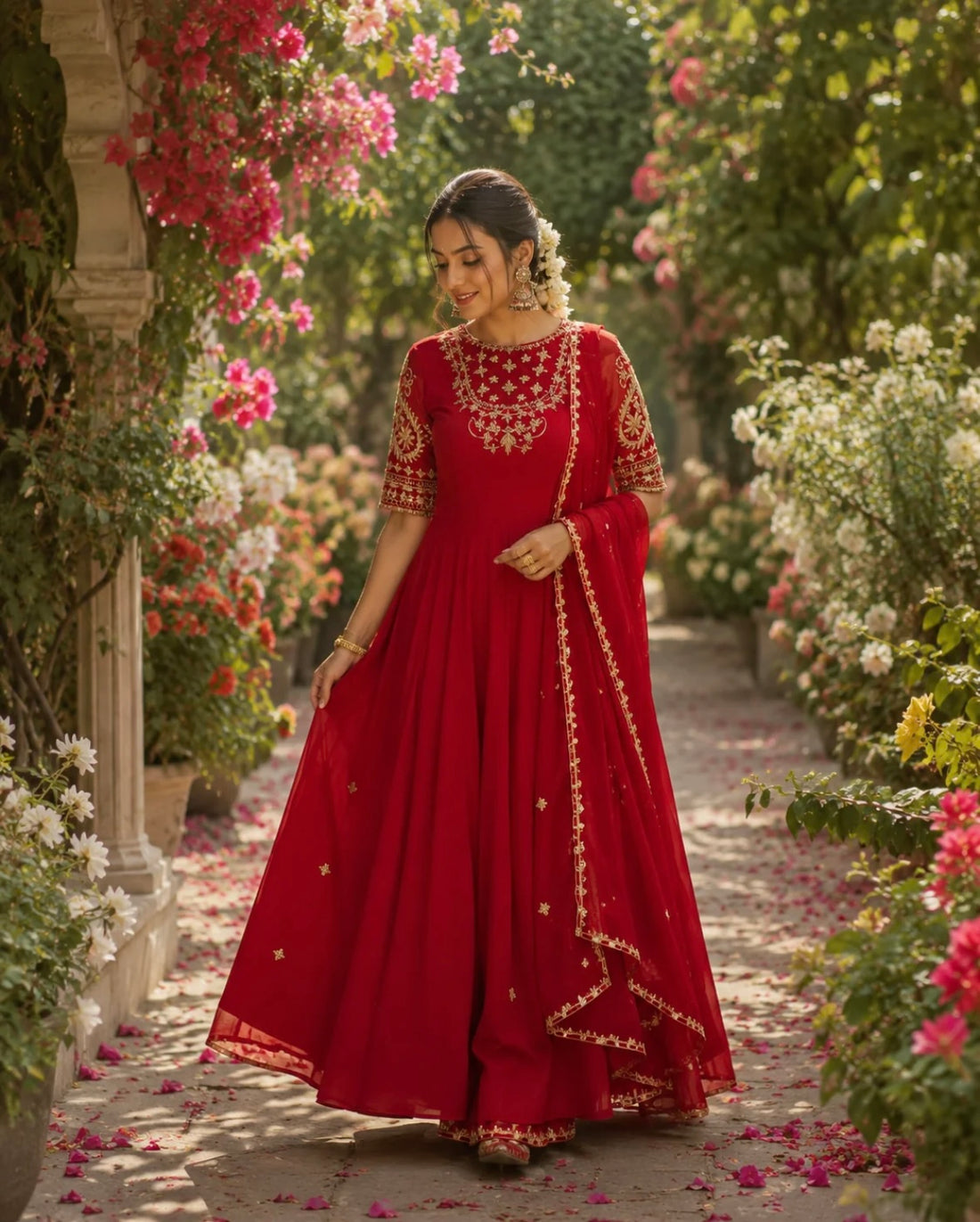 Anarkali/Robe Collection "Pragya" - Rouge
