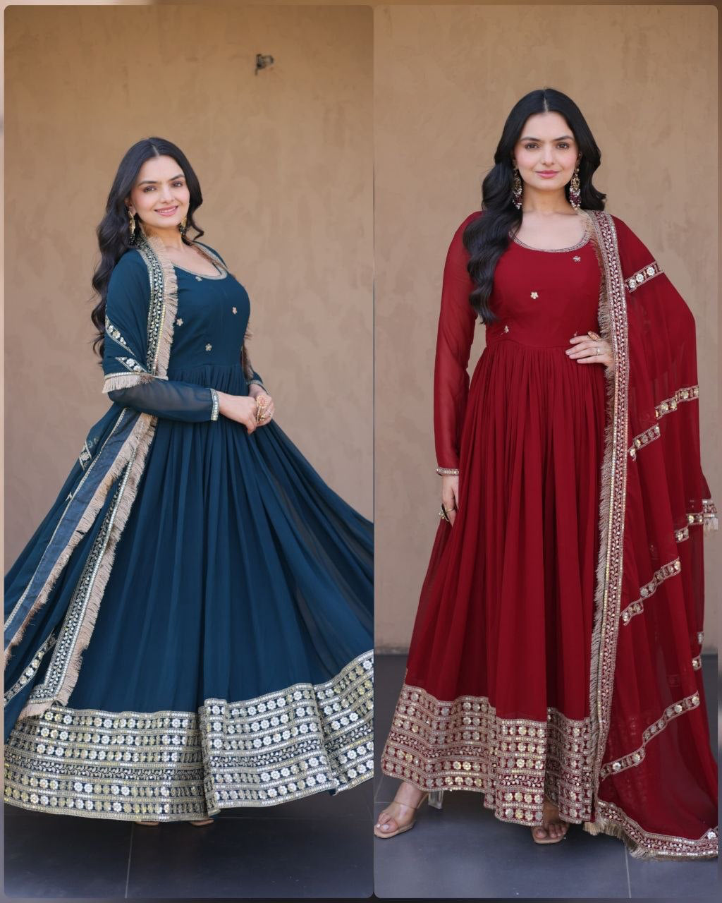Anarkali/Robe Collection "Kovila" - 2 coloris