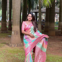 Sari "Rainbow" - Rose