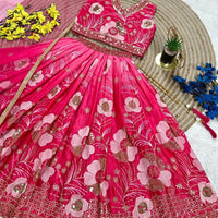Lehenga Fille collection "Meera" - Rose