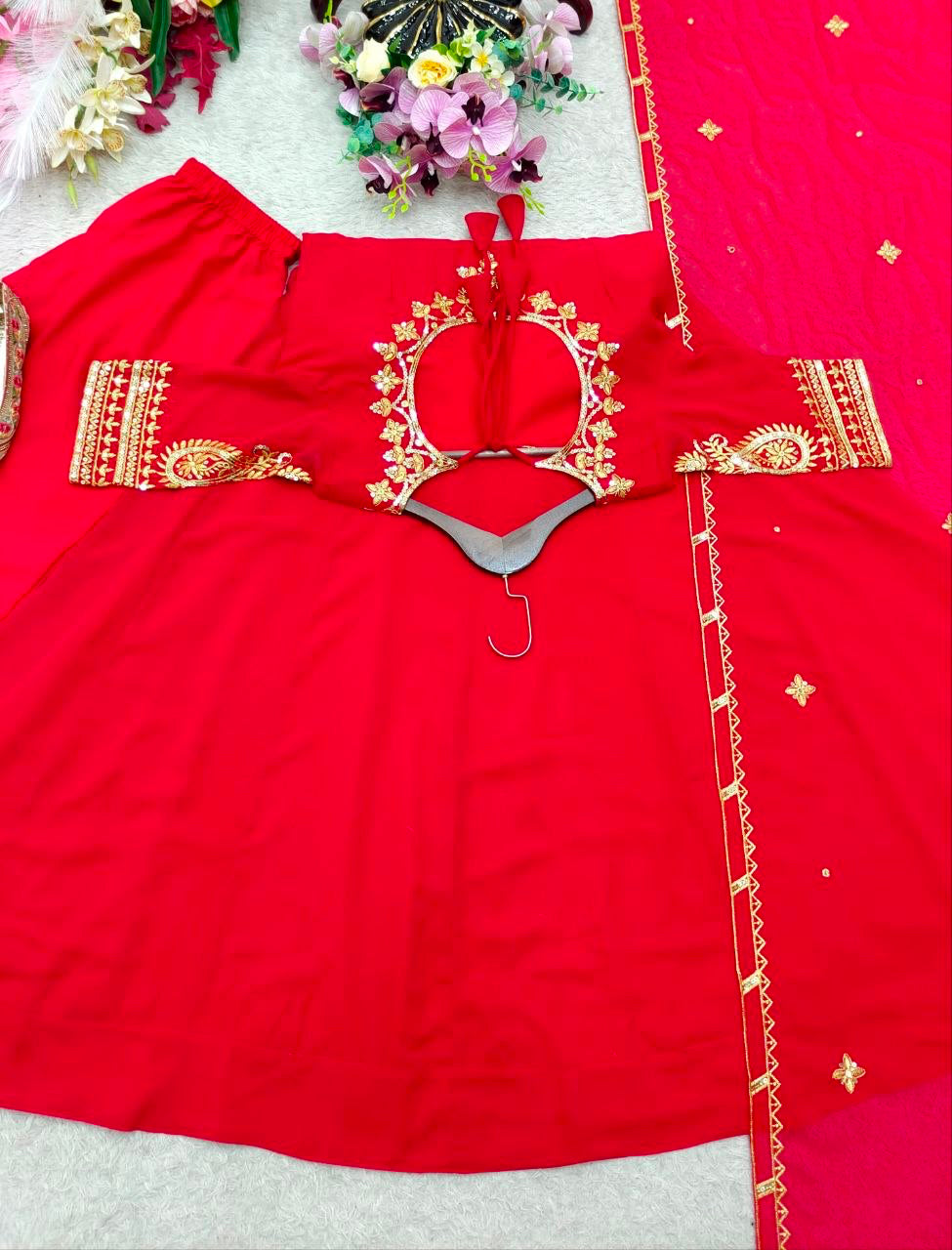 Anarkali/Robe Collection "Pragya" - Rouge