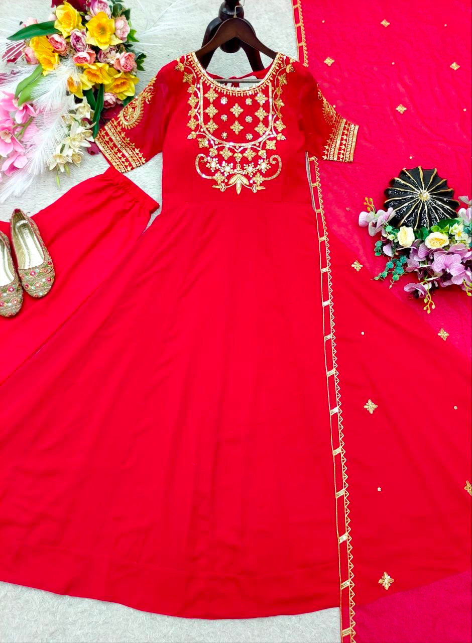 Anarkali/Robe Collection "Pragya" - Rouge