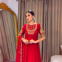 Anarkali/Robe Collection "Pragya" - Rouge