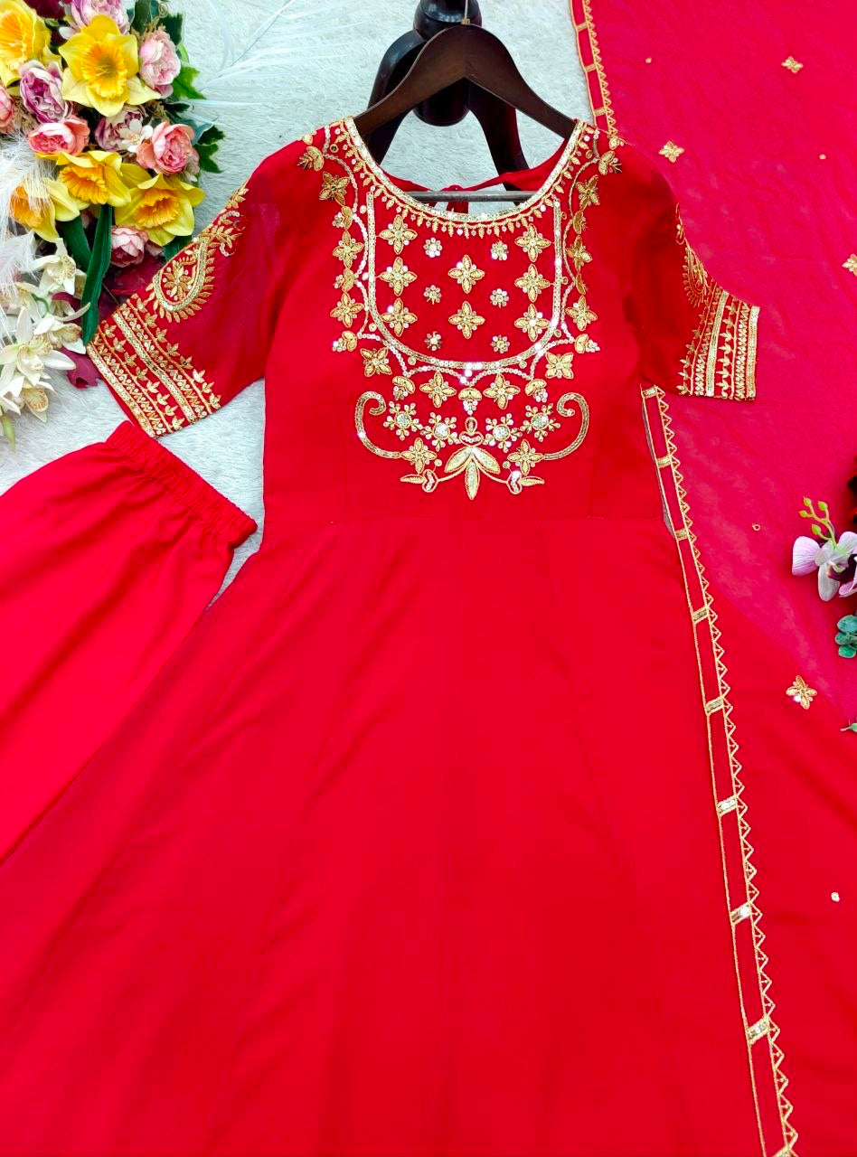 Anarkali/Robe Collection "Pragya" - Rouge