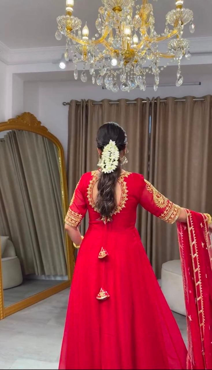Anarkali/Robe Collection "Pragya" - Rouge